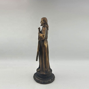 Statua Personalizzata in Poliresina Dorata di Gesù della <span class=keywords><strong>Divina</strong></span> Misericordia - Product Image 3
