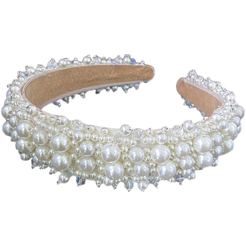 white head band