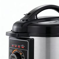 Ewant Multi-purpose 5L Programable Digital Control Electric Pressure Cooker Dukungan Bahasa Jerman Untuk Penggunaan Rumah Tangga Berbahan Stainless Steel