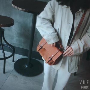 First Layer Cowhide Ladies Shoulder Bag Large Capacity Leather Vegetable Tanned Leather Handbag - Product Image 2