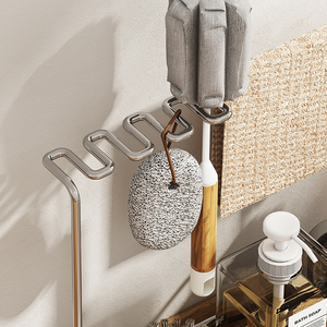 Étagère <span class=keywords><strong>de</strong></span> rangement multifonctionnelle pour outils <span class=keywords><strong>de</strong></span> nettoyage <span class=keywords><strong>de</strong></span> cuisine, organiseur d'évier <span class=keywords><strong>de</strong></span> cuisine en acier inoxydable avec plateau d'égouttage amovible - Product Image 4