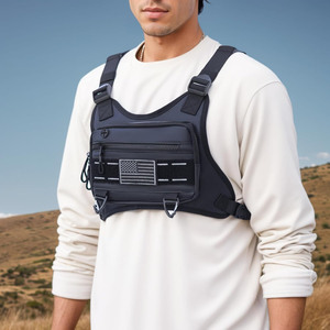 Muestra gratuita: Bolso táctico pequeño para el pecho, impermeable, para exteriores, EDC, bandolera pequeña, mochila cruzada. - Product Image 2