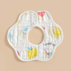 Custom Ruffled Infant <b>Bibs</b> 100% Safe Cotton Baby <b>Bibs</b> Bandana Newborn Baby <b>Feeding</b> <b>Bib</b> for Teething and Drooling - Product Image 5
