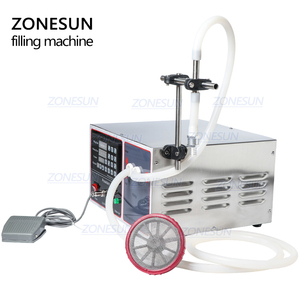 เครื่องบรรจุกึ่งอัตโนมัติ ZONESUN GZ-GFK17A สำหรับบรรจุน้ำยาซักผ้า น้ำมันปรุงอาหาร น้ำ น้ำผลไม้ นม และของเหลวอื่นๆ ลงในขวด - Product Image 5