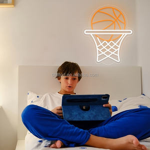 Ce soir, cadre de basket-ball LED néons décoration de <span class=keywords><strong>but</strong></span> de basket-ball personnalisé pour tenture murale <span class=keywords><strong>chambre</strong></span> salle de jeux fête Club - Product Image 2
