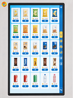 Distributeur automatique de snacks commercial 6 étages 66 compartiments Porte vitrée intégrale Prêt pour paiement par carte et QR pour Salle de sport Hôtel Centre commercial