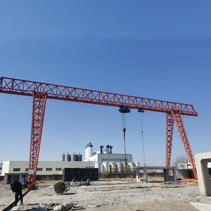 Vente chaude 32 + 5 tonnes 40 + 5 tonnes 50T + 5 grue à <span class=keywords><strong>portique</strong></span> à poutre unique <span class=keywords><strong>avec</strong></span> surplomb de 7M ou 8M pour soulever la maison en ciment - Product Image 3
