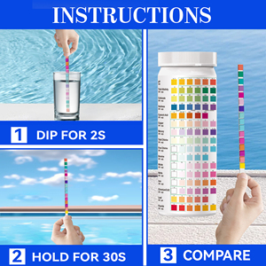 Fácil de usar água Testing Kits ,16 em 1 água potável <span class=keywords><strong>Tester</strong></span> tiras para aquário, piscina, spa, bem & Tap <span class=keywords><strong>Water</strong></span> Check - Product Image 4
