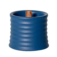 Bougie parfumée de luxe en pot de ciment céramique avec mèche en bois, bougie originale en cire de soja naturelle, arôme pour la décoration de la maison, cadeau de mariage