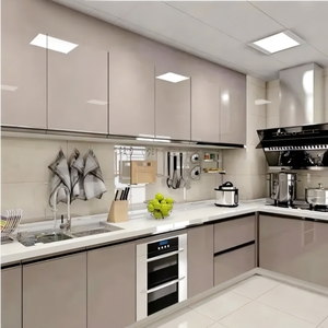 Tùy Chỉnh Giá Rẻ Tủ Bếp Hiện Đại 3D Thiết Kế Tủ Bếp Đồ Nội Thất Bằng Gỗ Modular Tủ Bếp - Product Image 1