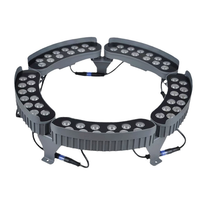 IP65 Wasserdichte Baumleuchte 12W Solar Schwarz Aluminium mit Spezieller Halterung für Gartenpfosten oder Baum-Akzentbeleuchtung