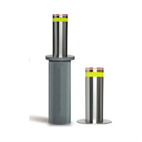Borne de sécurité hydraulique automatique à levage lent de 219 mm, en acier inoxydable 304 robuste, pour la sécurité routière et la barrière de circulation des véhicules