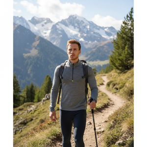 BERNINA Outdoor T-Neck Hombre Camisas y Tops - Product Image 3