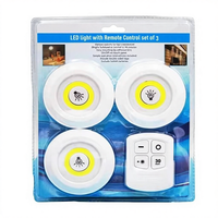 Lampe LED moderne avec télécommande, matériau ABS, base antidérapante, facile à nettoyer, accessoire intelligent pour la maison