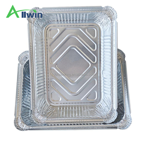 Barquettes en aluminium jetables de qualité alimentaire de marque OEM, 1100 ml, approuvées par la FDA, <span class=keywords><strong>prix</strong></span> direct d'usine, barquette en aluminium - Product Image 5