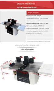 Multifunctional Industrial Wood Planer Machine 220V <b>Bench</b> Planer Motor Multipurpose Thicknesser Woodworking Combination <b>Tool</b> - Product Image 5