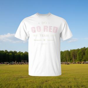 T-shirt vintage LET'S GO Red Team pour compétition de jeu de guerre, camp d'été, t-shirt promotionnel - Product Image 3
