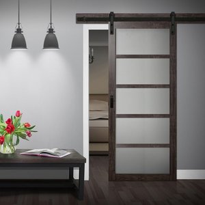 Portes <span class=keywords><strong>de</strong></span> <span class=keywords><strong>grange</strong></span> miroir pour l'intérieur <span class=keywords><strong>de</strong></span> la maison, conçues avec une <span class=keywords><strong>porte</strong></span> en bois massif et un placage en verre pour la salle <span class=keywords><strong>de</strong></span> bain - Product Image 3
