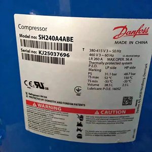 คอมเพรสเซอร์ Danfoss รุ่น SH240A4ABE แบบลูกสูบ ใช้สารทำความเย็น R410A ผลิตในประเทศจีน - Product Image 1