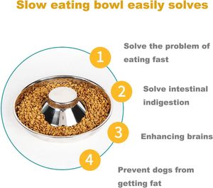 SUOXU Bols d'alimentation écologiques en acier inoxydable pour chiots, grands bols en métal solide <span class=keywords><strong>de</strong></span> 30cm pour le <span class=keywords><strong>sevrage</strong></span> <span class=keywords><strong>de</strong></span> l'eau et <span class=keywords><strong>de</strong></span> la nourriture, ensemble <span class=keywords><strong>de</strong></span> 2 pièces - Product Image 2