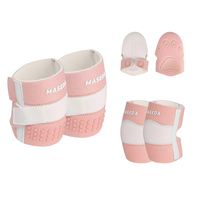 4058 # Genouillères et coudières réglables en Velcro pour bébé, antidérapantes avec points en silicone, protection épaisse en éponge absorbant les chocs pour tout-petits