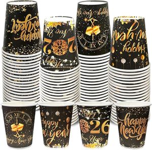 Vasos de Papel Desechables Impresos Personalizados para Llevar, Vasos de Papel de Pared Simple para Café Caliente, Té con Leche, con Tapa - Product Image 6