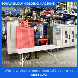 플라스틱 접이식 테이블 제조용 서보 어큐뮬레이터 블로우 성형기 제조 - Product Image 2