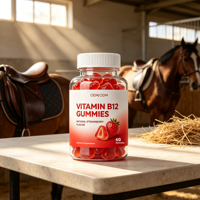 Gummies de Vitamine B12 à Marque Blanche pour Adultes : Énergie, Humeur, Métabolisme – Complément Alimentaire Multivitaminé