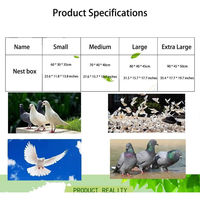 Cage de reproduction pour pigeons en bois massif, écologique, durable, légère, de haute qualité, avec nichoir complémentaire pour usage extérieur, facile à installer