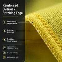 Chiffon en microfibre pour le nettoyage de la vaisselle de cuisine 40x40cm, tricoté chaîne, séchage rapide, sans peluches, écologique, super absorbant