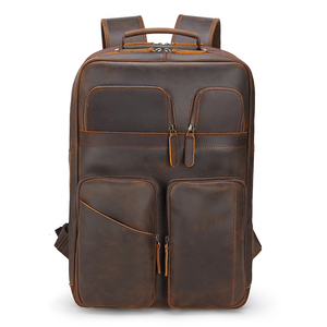 Custom Tiding New Arrival Dopshipping <b>Men</b> Casual Vintage Antitheft Cow Bull Full Grain Genuine Crazy Horse <b>Leather</b> Travel - Product Image 2