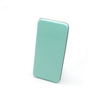 Boîte en métal rectangulaire avec charnière 180*90*20mm, petite boîte métallique pour emballage de bonbons à la menthe avec charnière