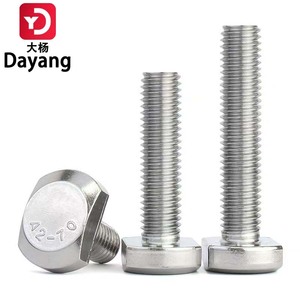 Customized A2-70 Stainless Steel 304 Square Hammer Flat Head <strong>T</strong> <strong>Bolt</strong> DIN186 Zinc Plated Hex Head Type Cold Forging DIN Standard - Product Image 2