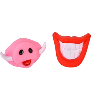 Gıcırtılı köpek oyuncak Pet ürünleri 2021 ağız kırmızı dudaklar domuz burun yansıyan ses oyuncak çiğneme diş temizleme köpek