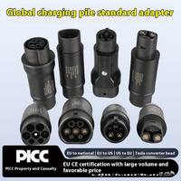 Adaptateur de charge portable pour VE GB/T vers Type 1 Type 2 Tesla, convertisseur conforme aux normes IP55 Europe et US, accessoires