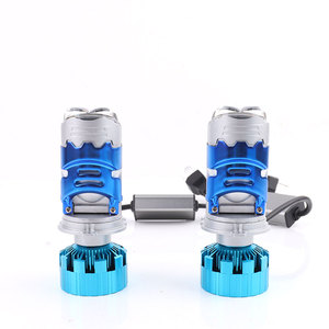 Tres lentes H4 Mini Led proyector faro bombilla 170W 18000LM coche Led lente camión Bi Led proyector lente - Product Image 1