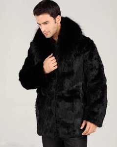 Cappotto Invernale da Uomo 2026 in Pelliccia Sintetica Nera, Caldo e Spesso, Taglie Forti, <span class=keywords><strong>Giacca</strong></span> alla Moda per Esterni, Prezzo di Fabbrica - Product Image 3