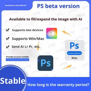 Tarjeta Anual Nueva Edición 2026 para <span class=keywords><strong>Photoshop</strong></span> <span class=keywords><strong>PS</strong></span>, Suscripción Educativa Original, Autorización de Software de IA, Activación para Adobes - Product Image 3