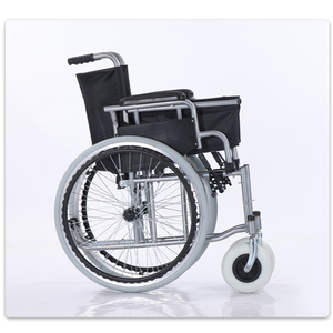 Sedia a Rotelle Pieghevole Manuale per Anziani e Disabili, Telaio in Acciaio, Braccioli Ribaltabili, Poggiapiedi Rimovibili, Cintura di Sicurezza - Product Image 6