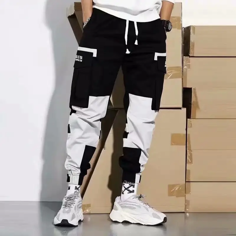 Cargo Pants Wholesale 2022 Black Multiple Pockets Jogger Pants Casual Male Sweatpants Hip Hop Loose Sports Workout Trousers Men
