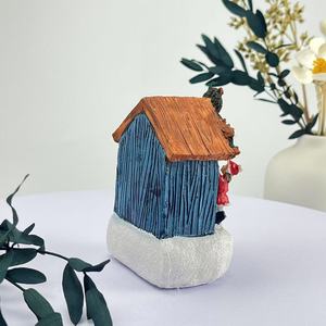 <b>LED</b> Cross Border Resin Small Christmas Hut Color Luminous Tabletop Ornament Gift for Holiday Tree & <b>Ball</b> Decorations Wholesale - Product Image 6
