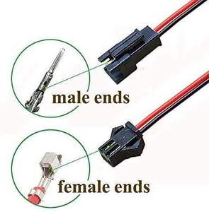 4-Pin JST SM Connector Kit <b>LED</b> Strip Adapter Plug <b>Micro</b> JST Male Female Connector 15CM 20AWG Wire for <b>LED</b> <b>Light</b> - Product Image 2