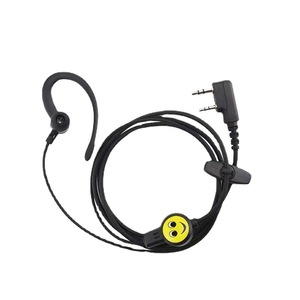 Auriculares Universales para Walkie Talkie con Diseño de Cara Sonriente, Conector de 3.5mm, Cable de 100cm, Tipo K M Y T, Gancho de un Solo Orificio - Product Image 2
