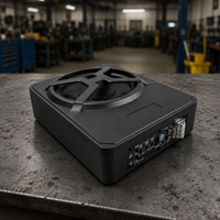 Subwoofer de voiture Zeming 120W RMS, amplificateur de voiture coréen, haut-parleur actif pour échappement, subwoofer sous siège alimenté
