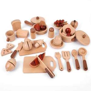 Set Giocattolo <span class=keywords><strong>Cucina</strong></span> in <span class=keywords><strong>Legno</strong></span> per <span class=keywords><strong>Bambini</strong></span>, Ispirato al Metodo <span class=keywords><strong>Montessori</strong></span>, Set per Giocare a Cucinare per <span class=keywords><strong>Bambini</strong></span> e Bambine - Product Image 1