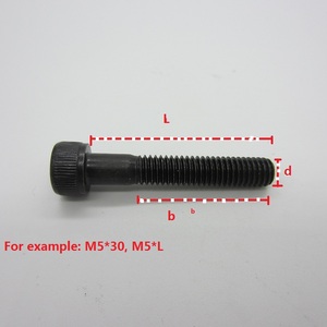 M1.6 M2 M2.5 M3 M4 M5 M6 M8 din912 thép không gỉ Hex ổ cắm đầu vít màu đen lớp 12.9 Allen hình lục giác ổ cắm đầu cap Metric - Product Image 4