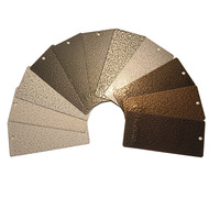 Peinture en poudre polyester thermodurcissable multi-couleurs à texture de fleur de tung, personnalisable, pour meubles de bateau, application par pulvérisation, directement de l'usine