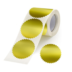 500 Metallic Silver Envelope Seals - 1.5 Inch Round Labels For Color Coding