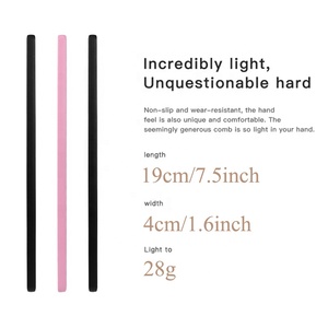 Sisir Anti Kusut Bergigi Lebar Kualitas Tinggi dan Sisir Rambut Plastik Sampo Logo Kustom - Product Image 3