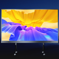 Écran LED Intelligent Tout-en-Un Ultra-Fin 4K TV de 136 Pouces, Mural Sur Pied, Design Mobile, Haute Résolution pour Publicités Commerciales